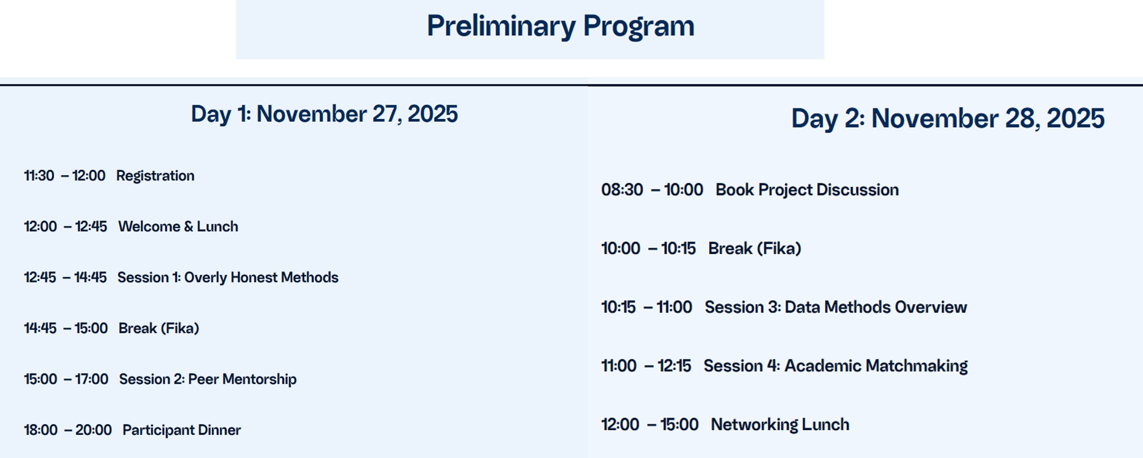 Conference program