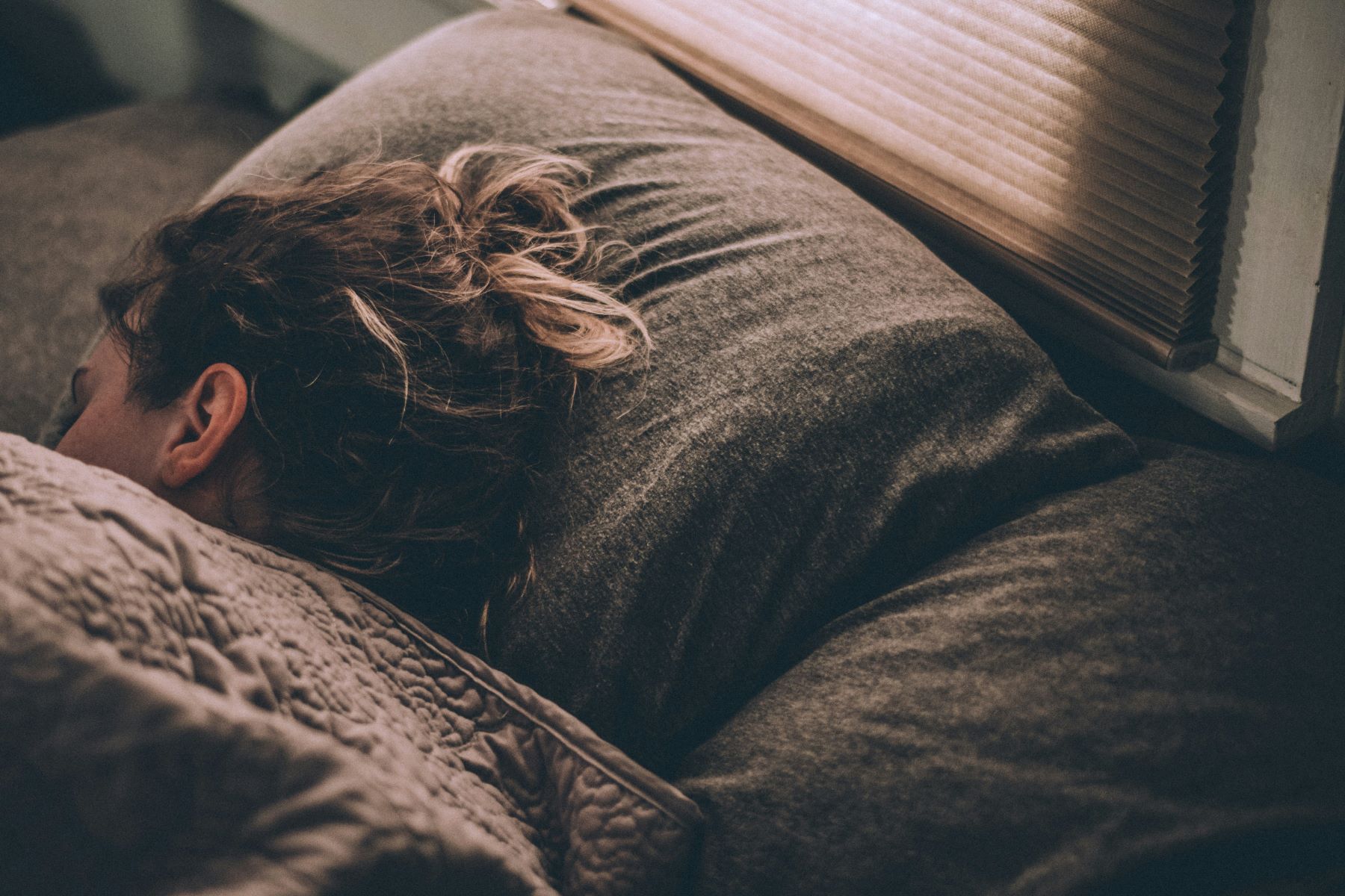 Sleeping woman.