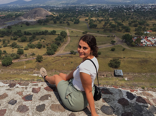 Christine, student, i Mexico